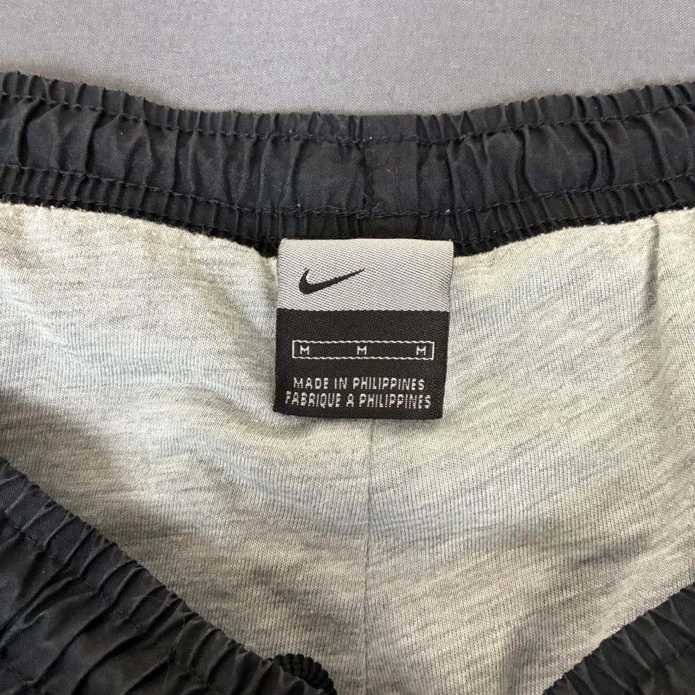 Vintage Y2K Nike Black Trackpants Men's Size Medium White Side Stripes